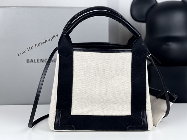 Balenciaga專櫃爆款迷你號手提購物袋 巴黎世家經典款棉質帆布包 fyj1543